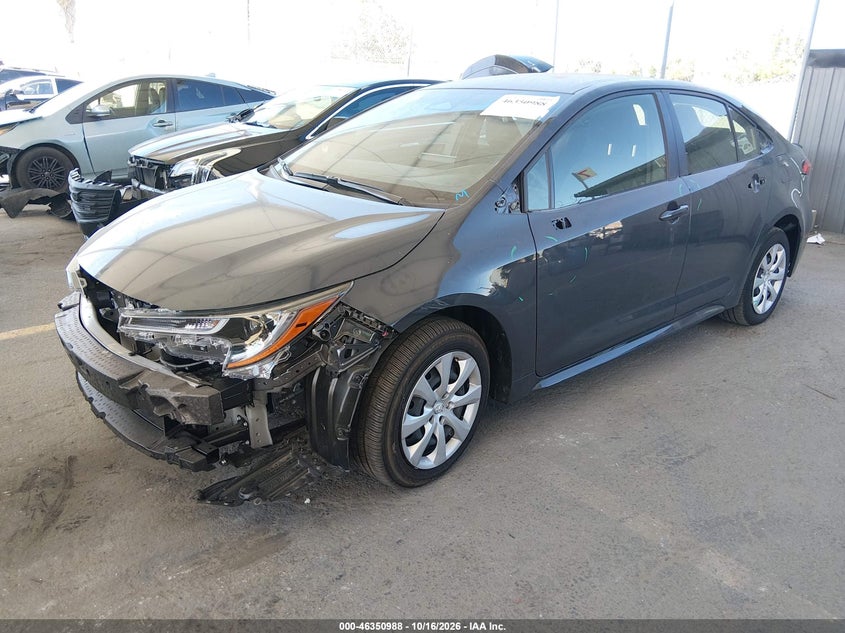 Vin: jtdb4mee4t3037628, lot: 46851254, toyota corolla le 20262