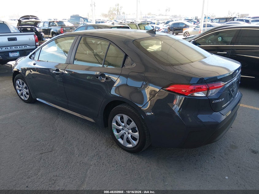 Vin: jtdb4mee4t3037628, lot: 46851254, toyota corolla le 20263
