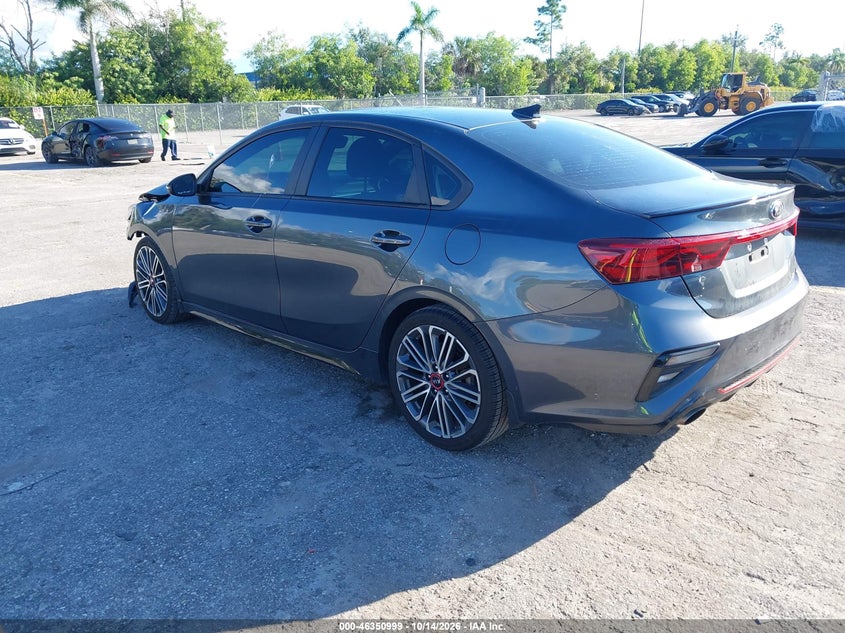 Vin: 3kpf44ac3me332946, lot: 46851265, kia forte gt 20213