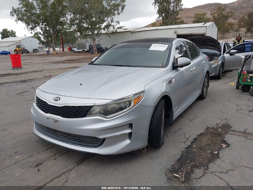 Vin: 5xxgt4l18gg001178, lot: 46851276, kia optima lx turbo 20162