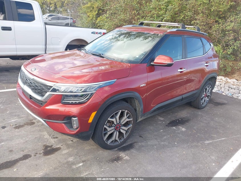 Vin: kndetca26m7164011, lot: 46851331, kia seltos sx turbo 20212