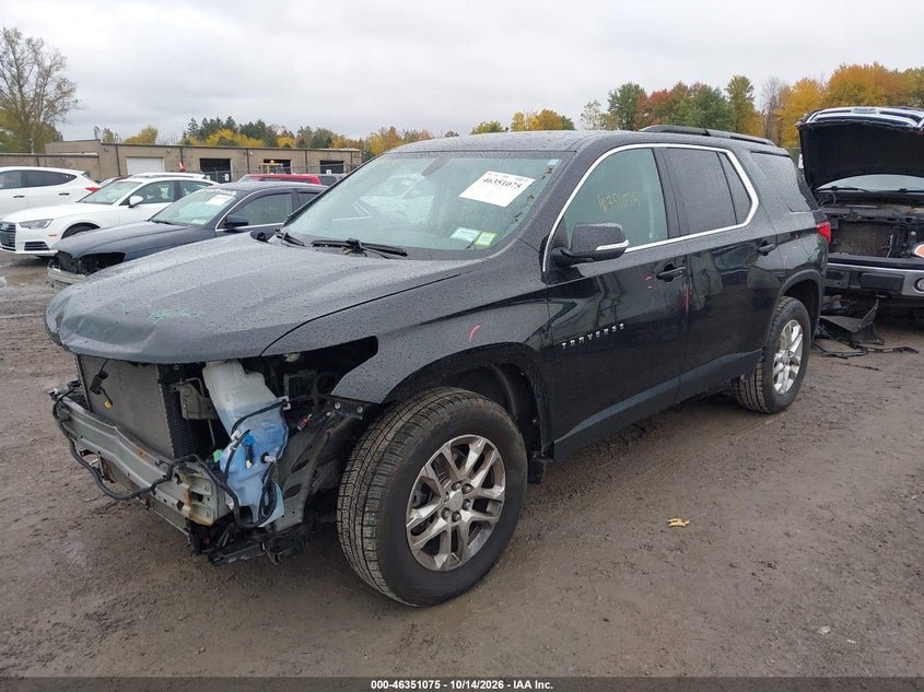 Vin: 1gnevgkw7mj191084, lot: 46851341, chevrolet traverse awd lt cloth 20212