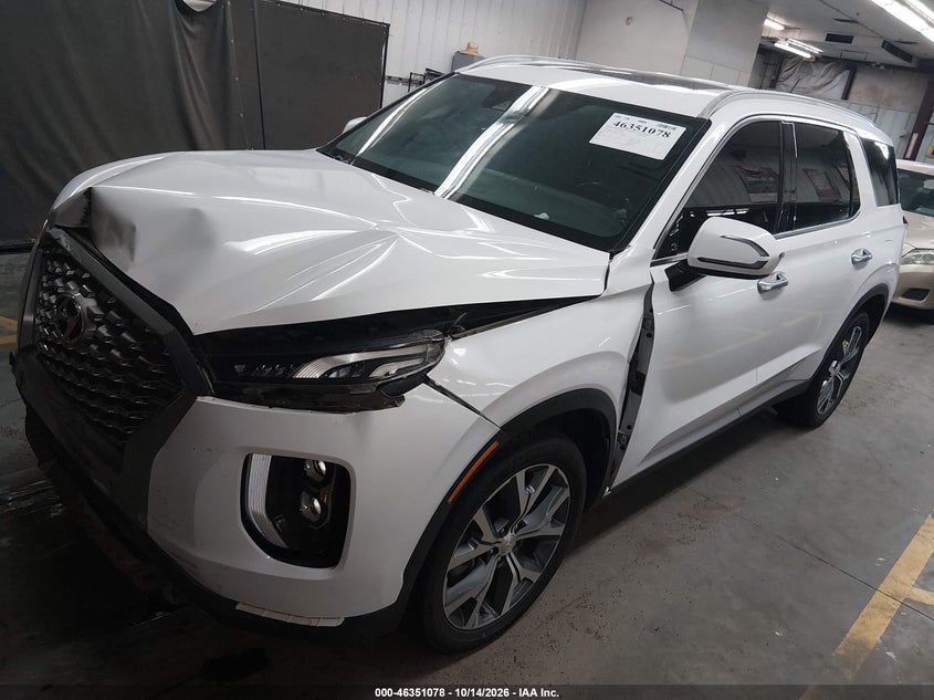 2021 Hyundai Palisade Sel, Front End, IAAI, VIN KM8R34HE0MU193539 — photo 2
