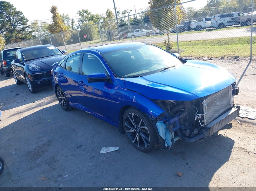 Vin: 2hgfc1e55kh700530, lot: 46851389, honda civic si 20191