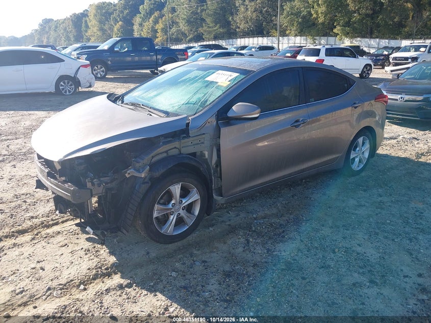2016 Hyundai Elantra Value Edition, Front End, IAAI, VIN 5NPDH4AE2GH676183 — photo 2