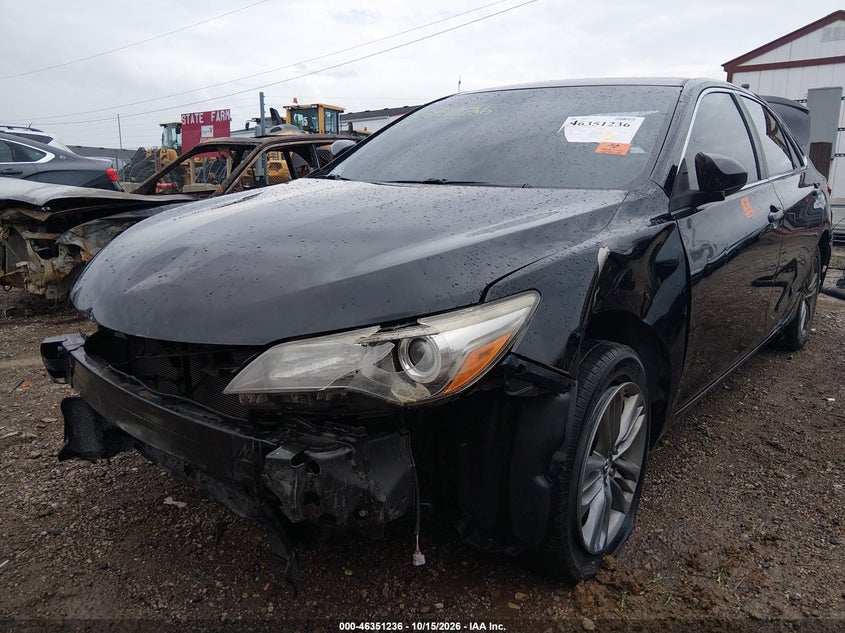 Vin: 4t1bf1fk2fu022648, lot: 46851502, toyota camry se 20152