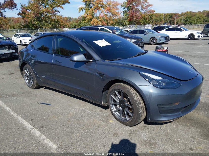 Vin: 5yj3e1ea9pf549763, lot: 46851551, tesla model 3 rear-wheel drive 20231