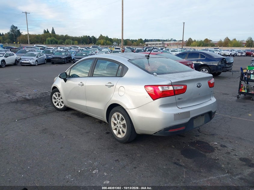 Vin: knadm4a3xd6296862, lot: 46851569, kia rio lx 20133
