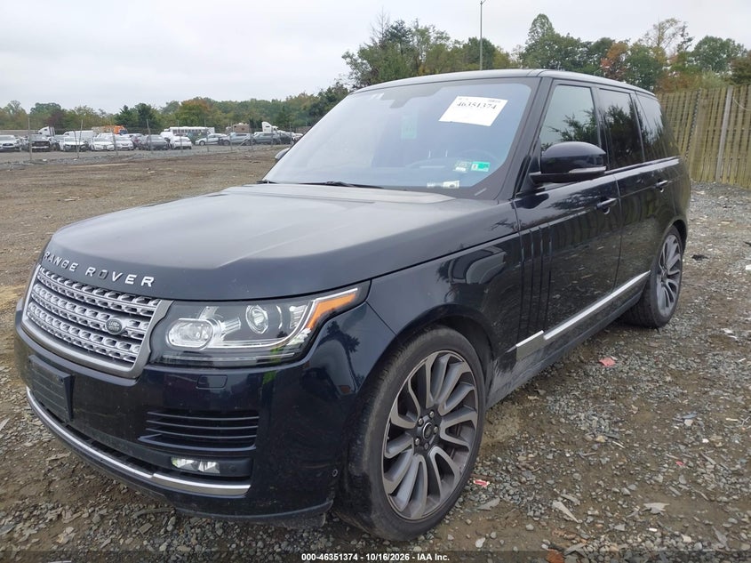 Vin: salgs2ef8ga257003, lot: 46851640, land rover range rover 5.0l v8 supercharged 20162