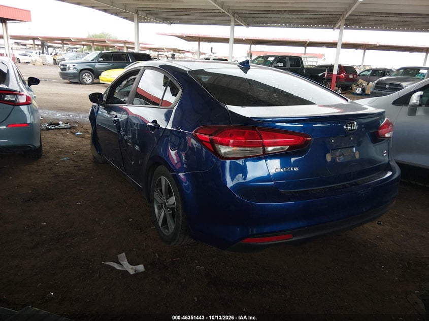Vin: 3kpfl4a72je225419, lot: 46851708, kia forte s 20183