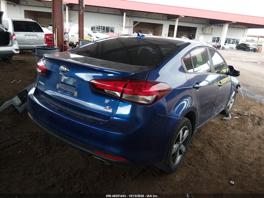 Vin: 3kpfl4a72je225419, lot: 46851708, kia forte s 20184