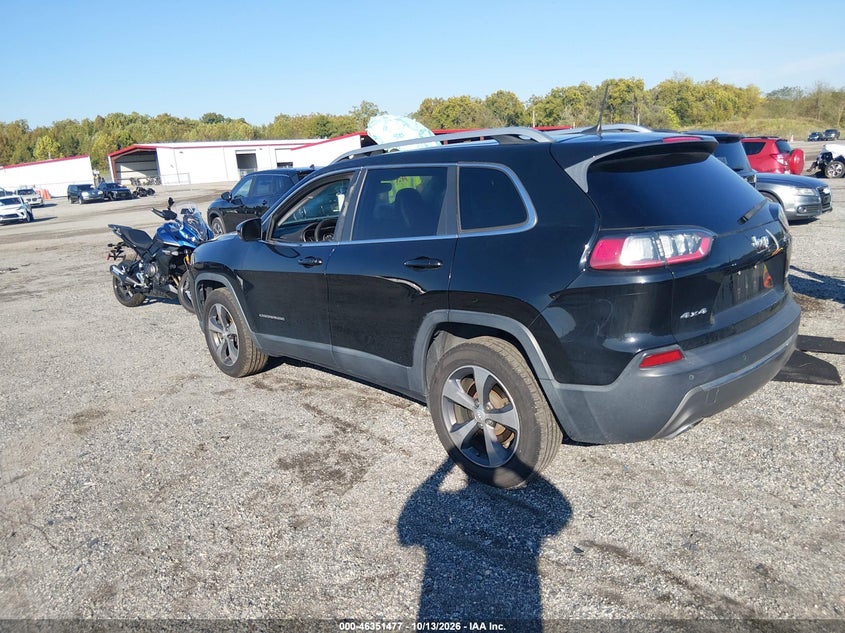 Vin: 1c4pjmdx5kd138557, lot: 46851743, jeep cherokee limited 4x4 20193
