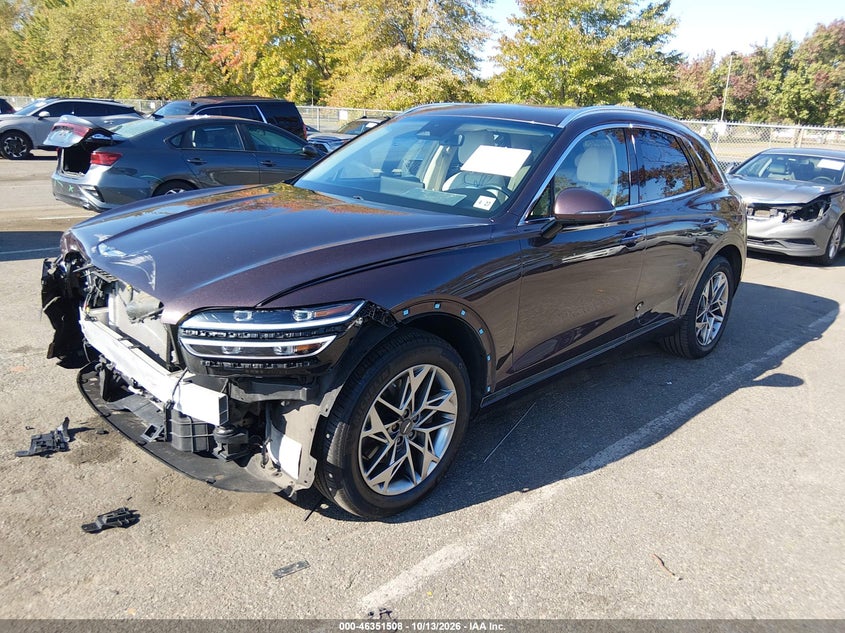 Vin: kmumadtbxnu067074, lot: 46851774, genesis gv70 2.5t awd 20222