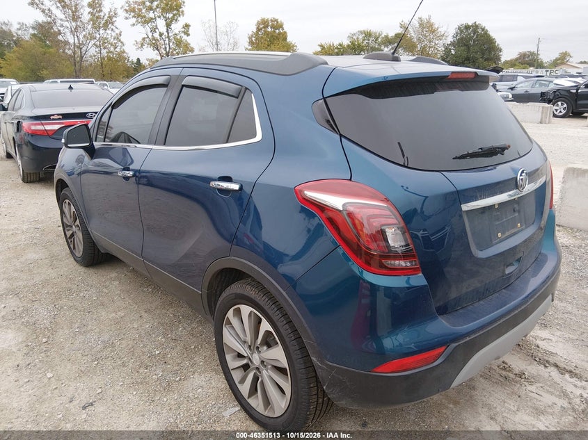 Vin: kl4cjesb1kb724593, lot: 46851779, buick encore awd preferred 20193