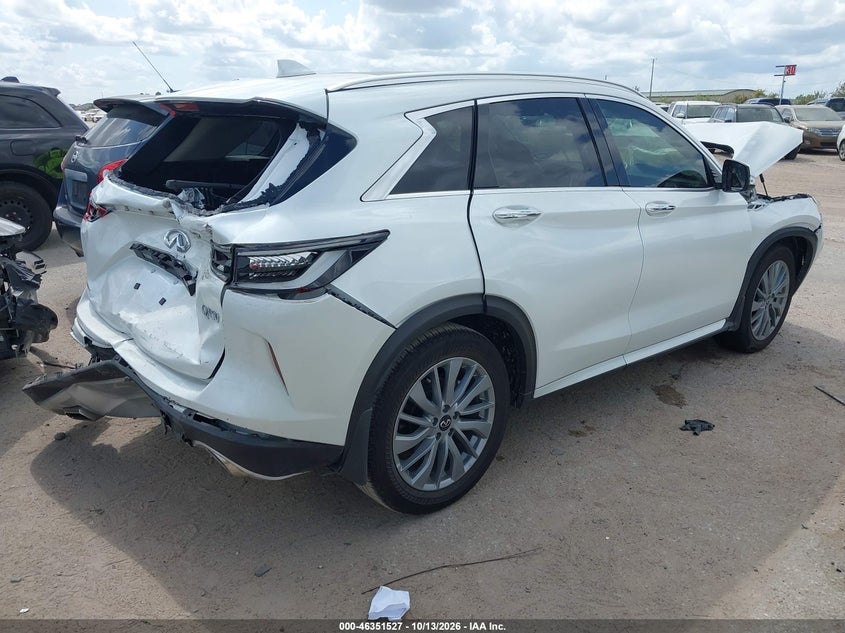 Vin: 3pcaj5bbxsf108143, lot: 46851793, infiniti qx50 luxe awd 20254
