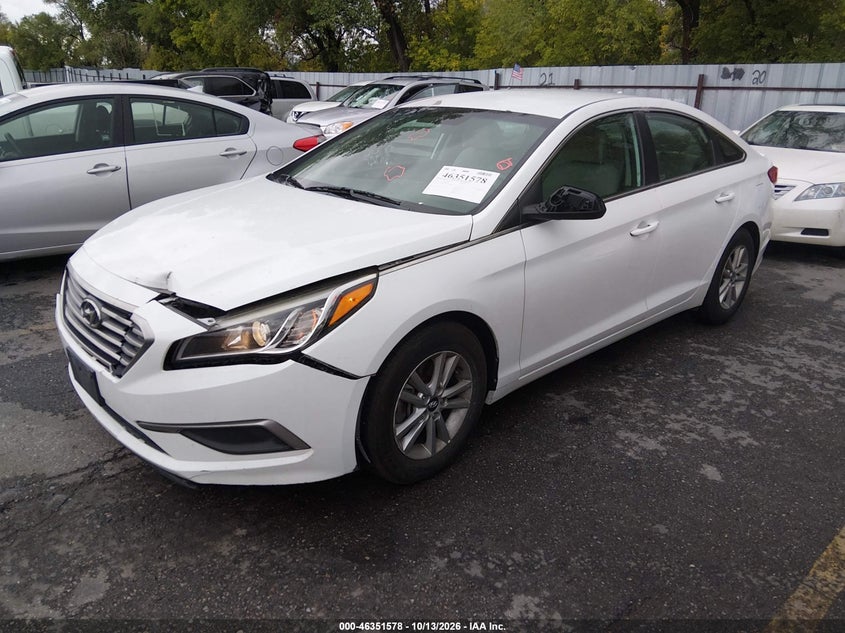2017 Hyundai Sonata, Front End, IAAI, VIN 5NPE24AF3HH518242 — photo 2