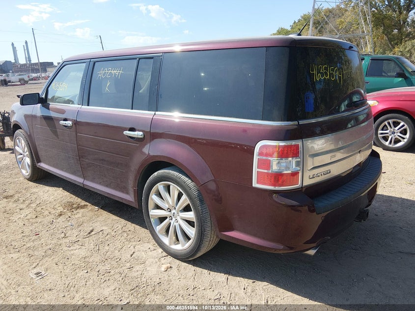 Vin: 2fmhk6dt5jba02441, lot: 46851860, ford flex limited 20183