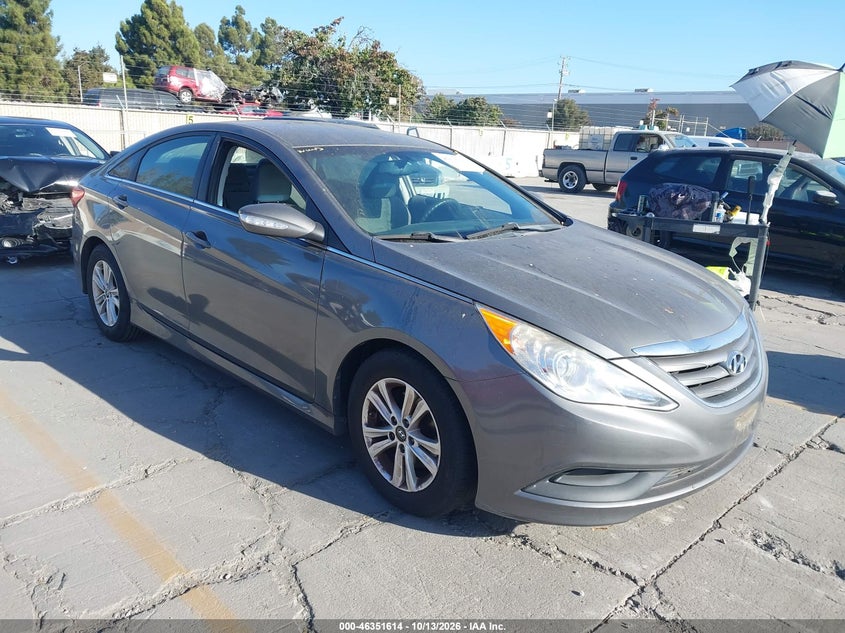 Vin: 5npeb4ac6eh916286, lot: 46851880, hyundai sonata gls 20141