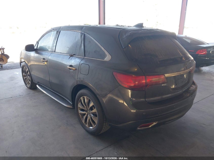 Vin: 5fryd3h65eb010824, lot: 46851935, acura mdx technology pkg w/entertainment pkg 20143