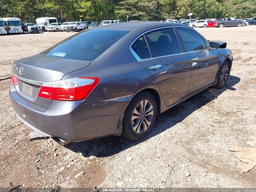 Vin: 1hgcr2f38ea261847, lot: 46852015, honda accord lx 20144