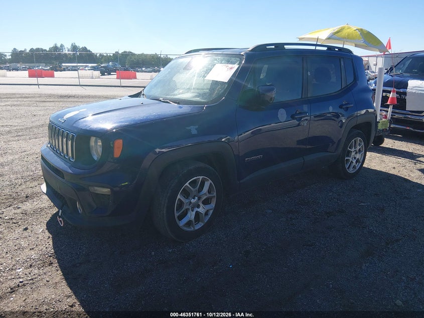 Vin: zacnjabb3lpl51133, lot: 46852027, jeep renegade latitude fwd 20202