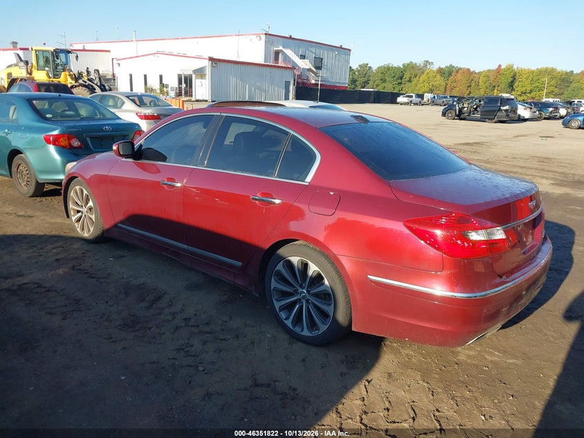 Vin: kmhgc4dh8du227914, lot: 46852088, hyundai genesis 5.0 r-spec 20133