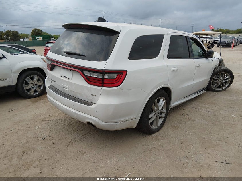 Vin: 1c4rdjdg6tc188258, lot: 46852095, dodge durango gt awd 20264
