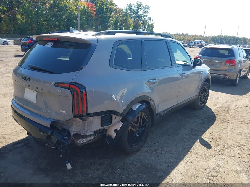 Vin: 5xyp5dgc9sg616252, lot: 46852126, kia telluride sx x-line 20254