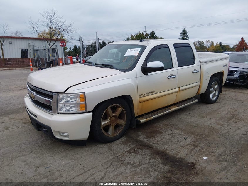 Vin: 3gcrkte33ag283612, lot: 46852152, chevrolet silverado 1500 ltz 20102
