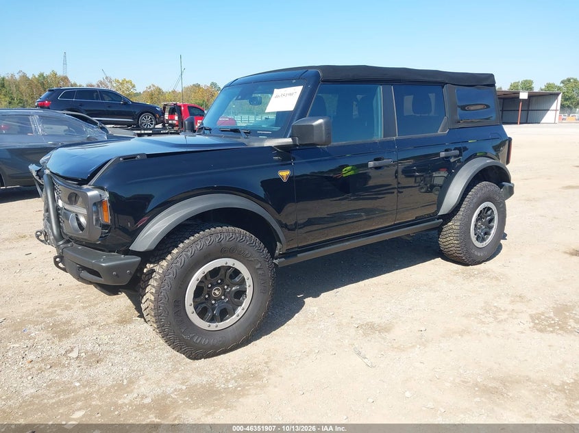Vin: 1fmee5dh1pla82622, lot: 46852173, ford bronco badlands 20232