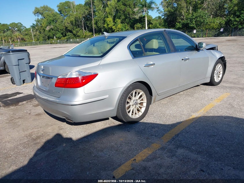 Vin: kmhgc4dexbu130426, lot: 46852222, hyundai genesis 3.8 20114