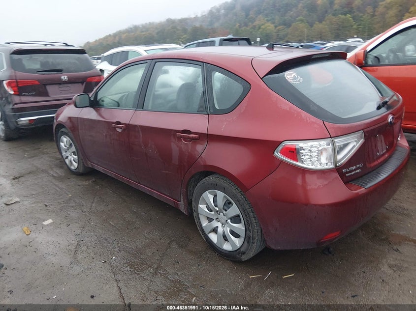 Vin: jf1gh6a60bh830579, lot: 46852257, subaru impreza 2.5i 20113