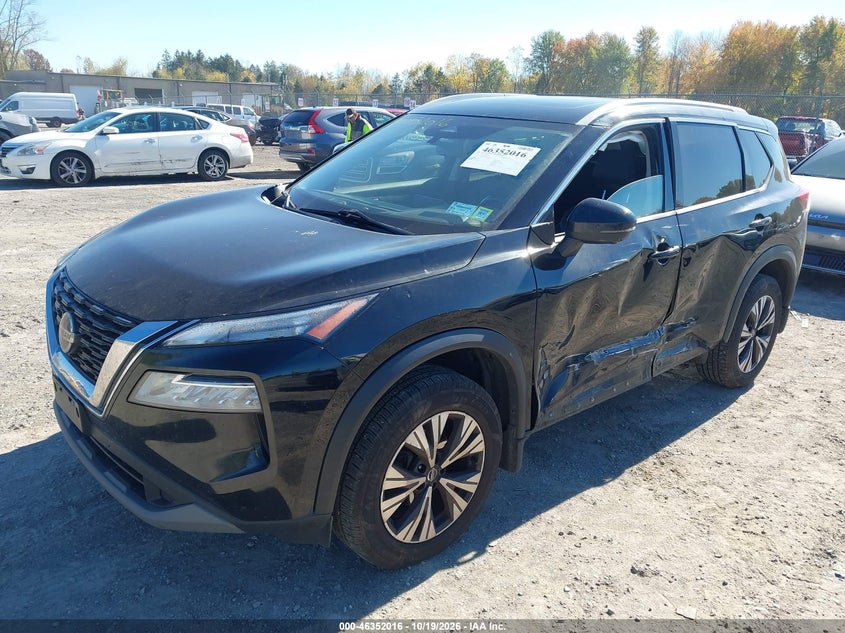 2021 Nissan Rogue Sv Intelligent Awd, Left Side, IAAI, VIN JN8AT3BB6MW212548 — photo 2