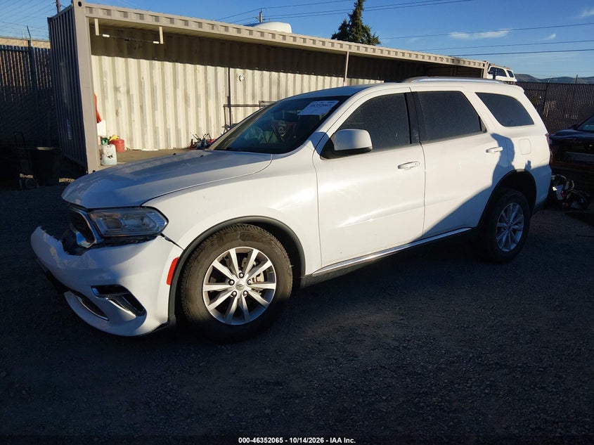 Vin: 1c4rdjag4nc108396, lot: 46852331, dodge durango sxt awd 20222