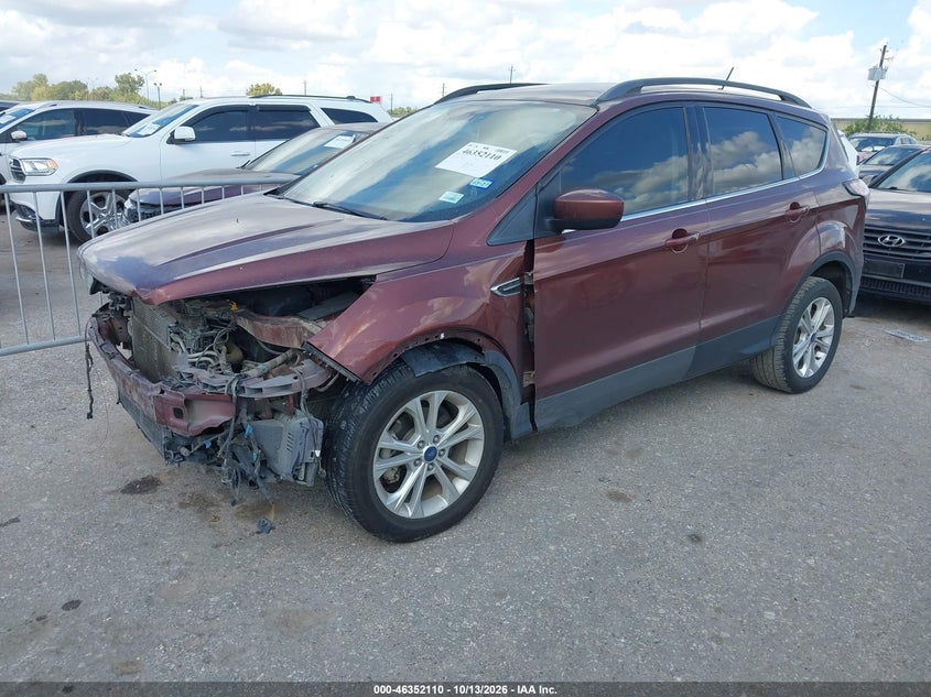 Vin: 1fmcu0hd2jub24754, lot: 46852376, ford escape sel 20182