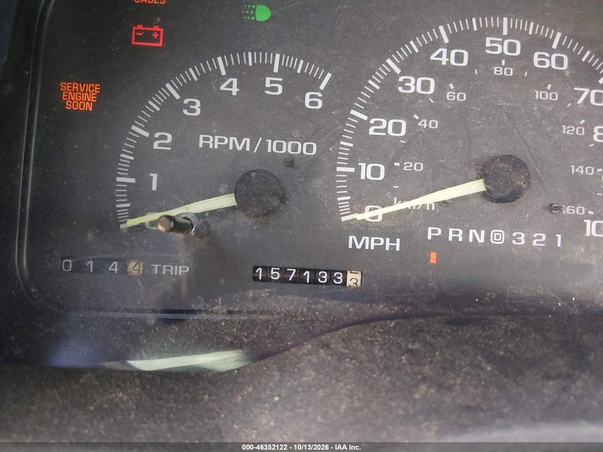 CHEVROLET C2500 1998 VIN 1GCGC24R4WZ127896