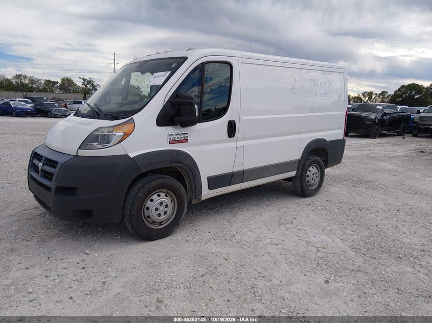 Vin: 3c6trvng9he541838, lot: 46852414, ram promaster 1500 low roof 118 wb 20172