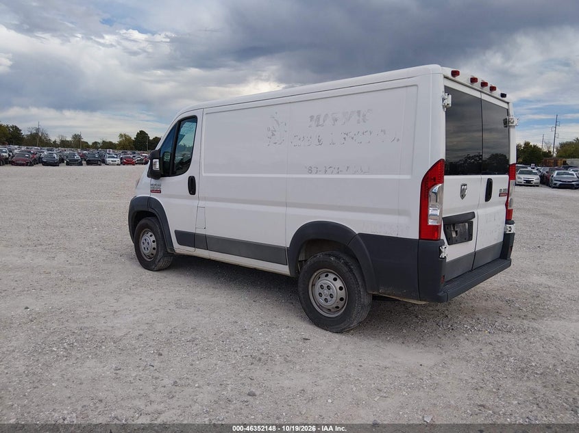 Vin: 3c6trvng9he541838, lot: 46852414, ram promaster 1500 low roof 118 wb 20173
