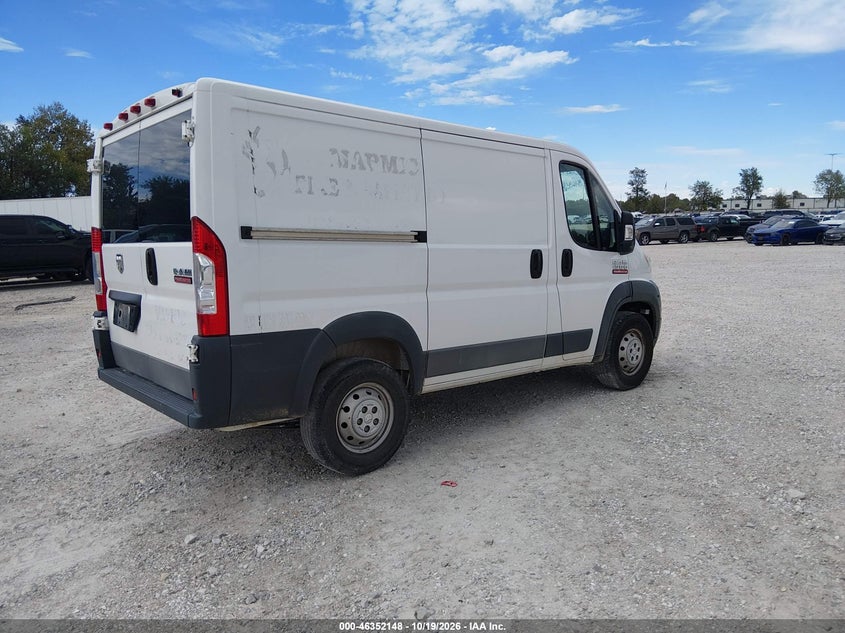 Vin: 3c6trvng9he541838, lot: 46852414, ram promaster 1500 low roof 118 wb 20174