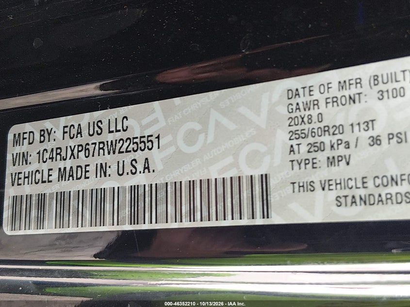 JEEP WRANGLER 4XE 2024 VIN 1C4RJXP67RW225551