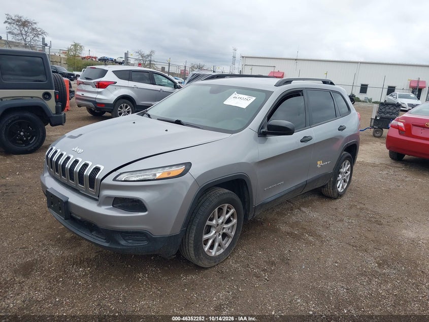 Vin: 1c4pjlab6fw701743, lot: 46852518, jeep cherokee sport 20152