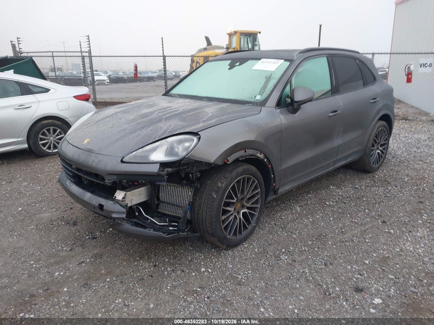 2019 Porsche Cayenne, Удар спереди, IAAI, VIN WP1AA2AY6KDA18658 — фото 2
