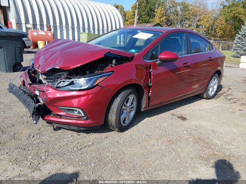 2018 Chevrolet Cruze Lt Auto, Front End, IAAI, VIN 1G1BE5SM8J7167795 — photo 2