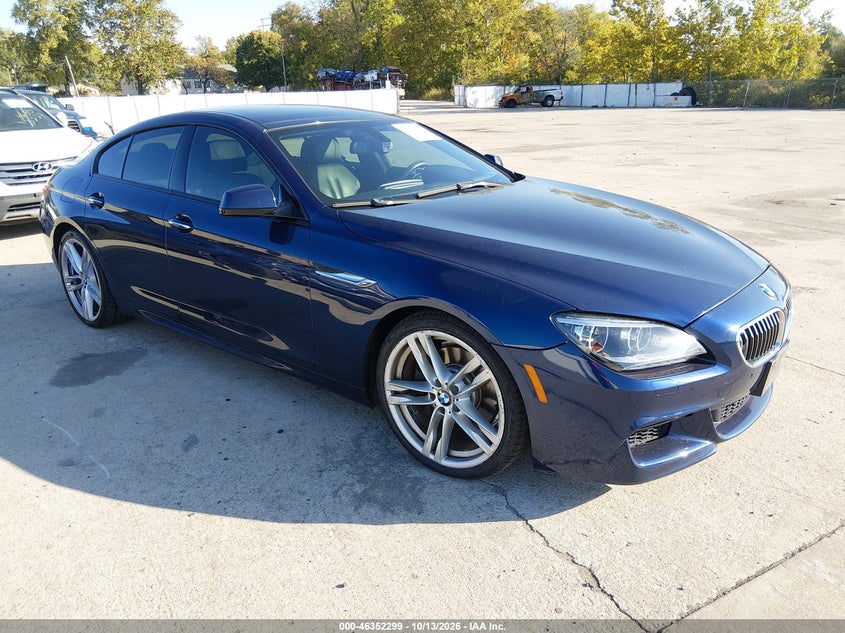 Vin: wba6b8c58fd453307, lot: 46852565, bmw 640i gran coupe xdrive 20151