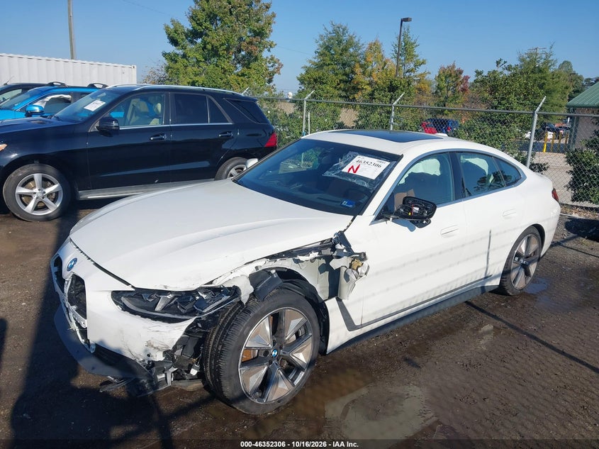 Vin: wby43hd0xsfu94450, lot: 46852572, bmw i4 gran coupe xdrive40 20252
