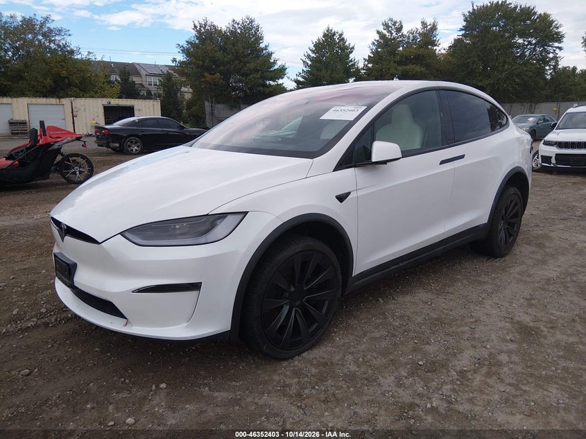 Vin: 7saxcae59pf416143, lot: 46852668, tesla model x dual motor all-wheel drive/standard range 20232
