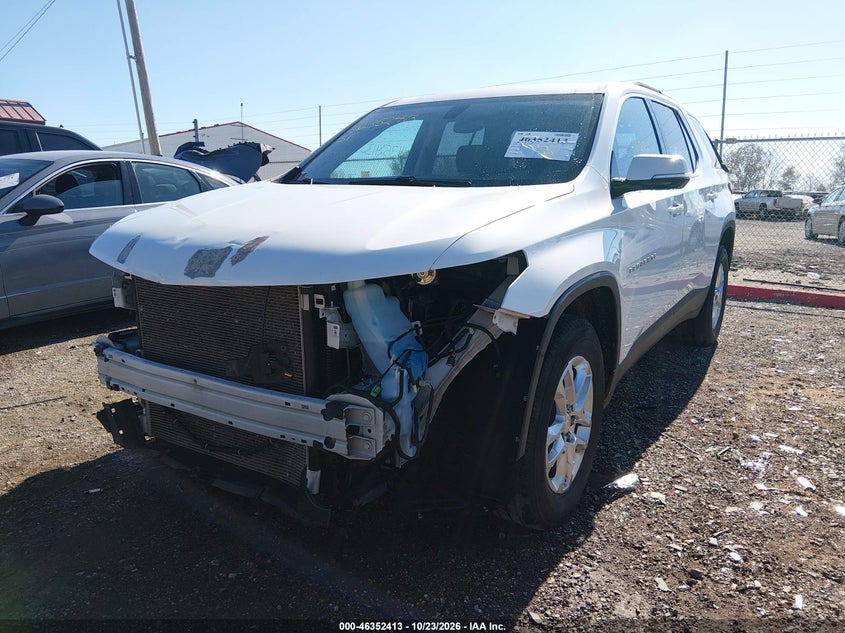 Vin: 1gnergkw0lj226079, lot: 46852679, chevrolet traverse fwd lt cloth 20202