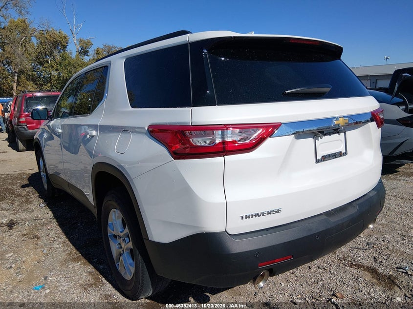 Vin: 1gnergkw0lj226079, lot: 46852679, chevrolet traverse fwd lt cloth 20203