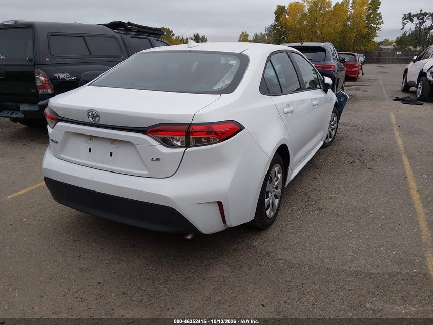 Vin: 5yfb4mde1sp282149, lot: 46852680, toyota corolla le 20254