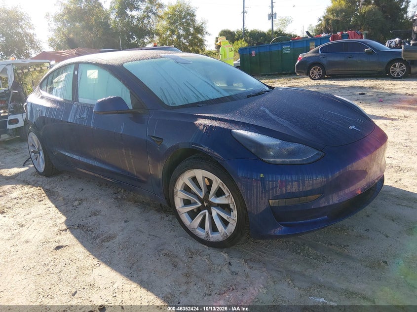 Vin: 5yj3e1ea8nf188992, lot: 46852690, tesla model 3 rear-wheel drive 2022 img_1